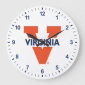 Virginia Split V Große Wanduhr (Vorderseite)
