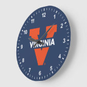 Virginia Split V Große Wanduhr (Winkel)