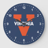 Virginia Split V Große Wanduhr (Vorderseite)