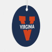 Virginia Split V Ornament Aus Metall (Vorderseite Rechts)