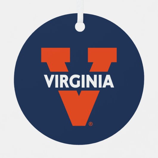 Virginia Split V Ornament Aus Metall (Vorderseite)