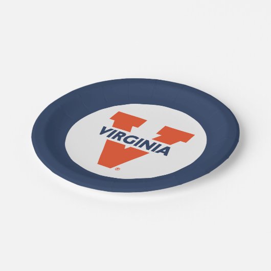 Virginia Split V Pappteller (Schrägansicht)