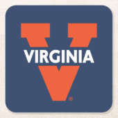 Virginia Split V Rechteckiger Pappuntersetzer (Vorderseite)