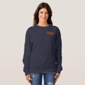 Virginia Squash Marine Sweatshirt mit orangefarben (Vorne ganz)