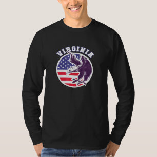 Virginia Staat Eagle Usa Flag US Flagge Ho T-Shirt