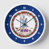 VIRGINIA STAAT FLAG UHR (Vorderseite)