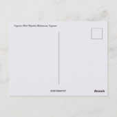 Virginia Staat Hauptstadt Richmond Virginia Postkarte (Rückseite)