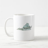 Virginia Staat Illustration Kontur Kaffeetasse (Links)
