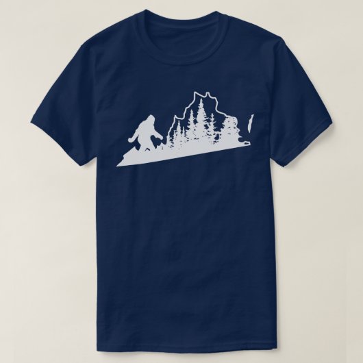 Virginia Staat Kartengift T-Shirt (Design vorne)