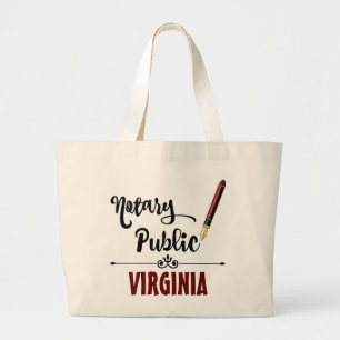 Virginia Staat Notary Public Ink Pen Jumbo Stoffbeutel