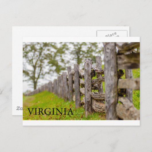 Virginia-Staat Postkarte (Vorne/Hinten)