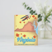 Virginia Staat Retro Reiseplakat (Stehend Vorderseite)