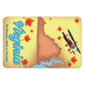 Virginia Staat Retro Reiseplakat Magnet (Horizontal)