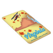 Virginia Staat Retro Reiseplakat Magnet (Rechte Seite)