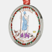 Virginia-Staat seal.jpg Ornament Aus Metall (Links)