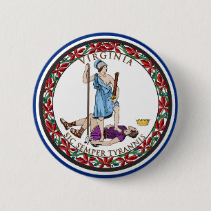 Virginia Staat Siegel, Die Staatsflagge von Virgin Button