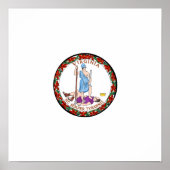 Virginia Staat Siegel Poster (Vorne)