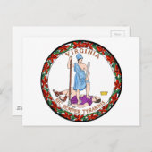 Virginia Staat Siegel Postkarte (Vorne/Hinten)