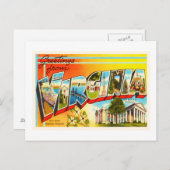 Virginia Staat VA Old Vintage Travel Postcard- Postkarte (Vorne/Hinten)