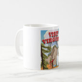 Virginia Staat Vintage Reiseplakat Kaffeetasse (Vorderseite Links)