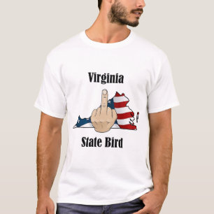 Virginia Staat Vogel T - Shirt Mittelfinger
