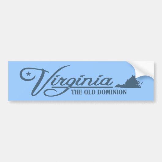 Virginia (Staat von mir) Autoaufkleber (Vorne)