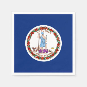 Virginia-Staats-Flagge Serviette