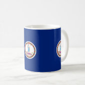 Virginia-Staats-Flaggen-Entwurf Kaffeetasse (VorderseiteRechts)