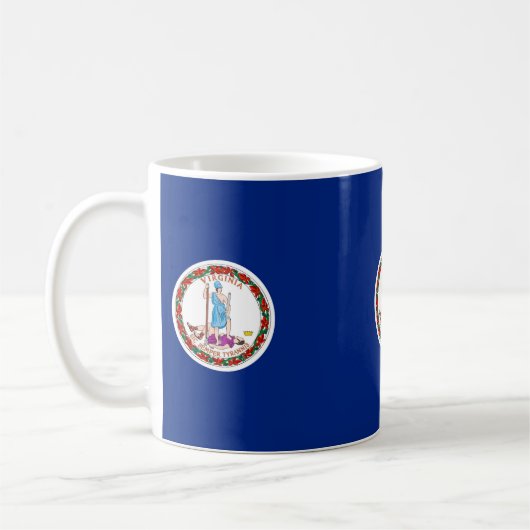 Virginia-Staats-Flaggen-Entwurf Kaffeetasse (Links)