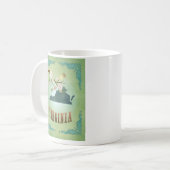 Virginia-Staats-Karte - Grün Kaffeetasse (Vorderseite Links)