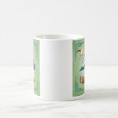 Virginia-Staats-Karte - Grün Kaffeetasse (Mittel)
