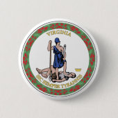 Virginia-Staats-Siegel Button (Vorderseite)