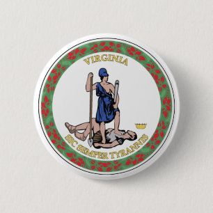 Virginia-Staats-Siegel Button