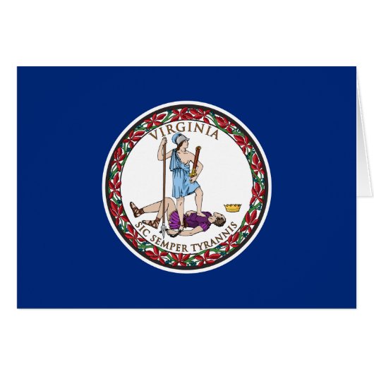Virginia Staatsflagge (Vorderseite (Horizontal))