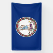 Virginia Staatsflagge Banner (Vertikal)