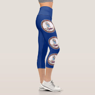 Virginia Staatsflagge Capri Leggings