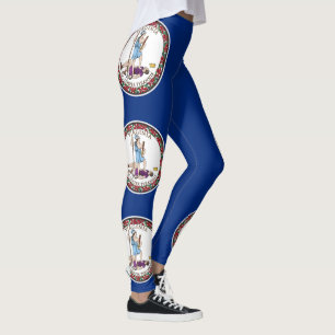 Virginia Staatsflagge Leggings