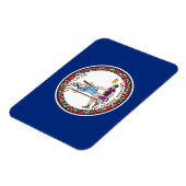 Virginia Staatsflagge Magnet (Linke Seite)