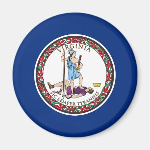 Virginia Staatsflagge Magnet