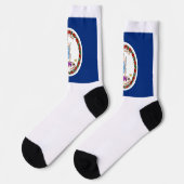 Virginia Staatsflagge Socken (Linkes Detail)