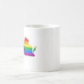 Virginia Staatsstolz LGBTQ Progress Prix Kaffeetasse (Mittel)