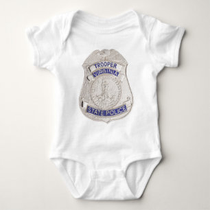 Virginia-Staattrooper-Polizei-Abzeichen Baby Strampler