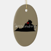 Virginia-Stadt Keramik Ornament (Rechts)