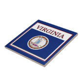 Virginia State Flag Design Tile Fliese (Seite)