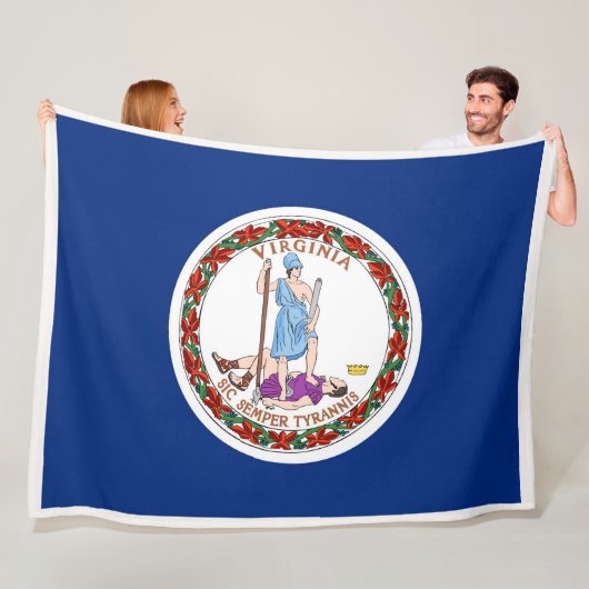 Virginia State Flag Print Patriota Fleecedecke (Beispiel)