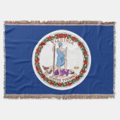 Virginia State Flag Print Patriotic Decke (Vorderseite)