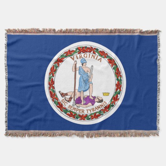 Virginia State Flag Print Patriotic Decke (Vorderseite)