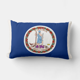 Virginia State Flag Print Patriotic Lendenkissen