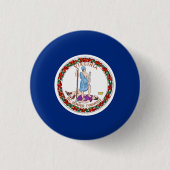 Virginia State Flag USA Button (Vorderseite)