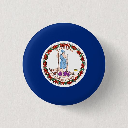 Virginia State Flag USA Button (Vorderseite)